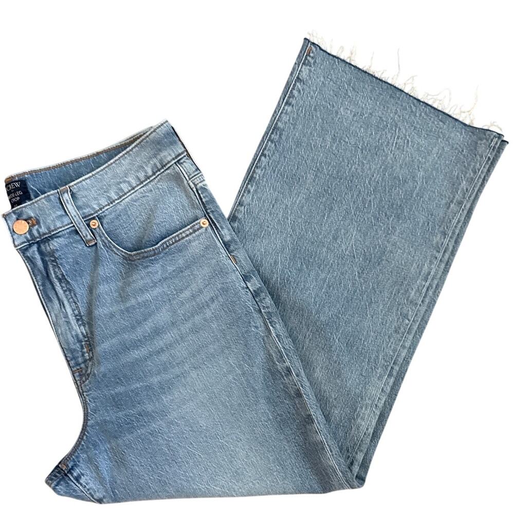 J. Crew Wide-leg Cropped Jean in All-day Stretch Size 30 - Picture 8 of 9